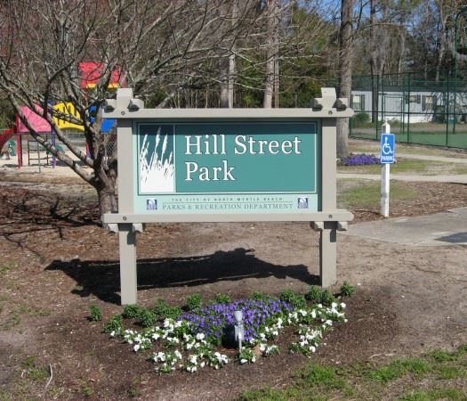 Hill Street Park Sign